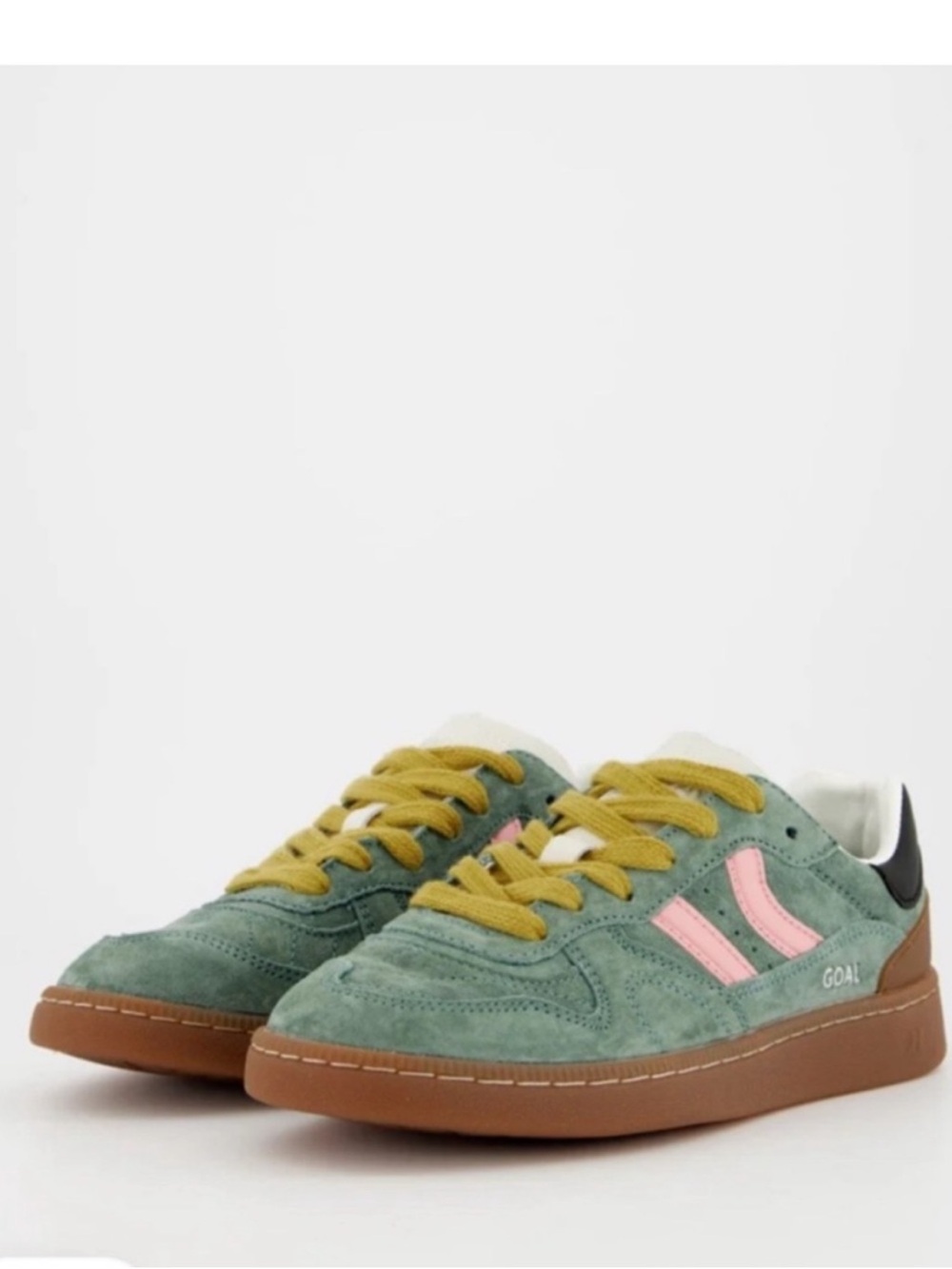 Coolway 10 Sneakers Goal in Green Forest Suede Free People black yellow no box